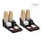 Mind Reader Anchor Collection 7-Compartment Black Coffee Cup and Condiment Dispenser, 2ct.